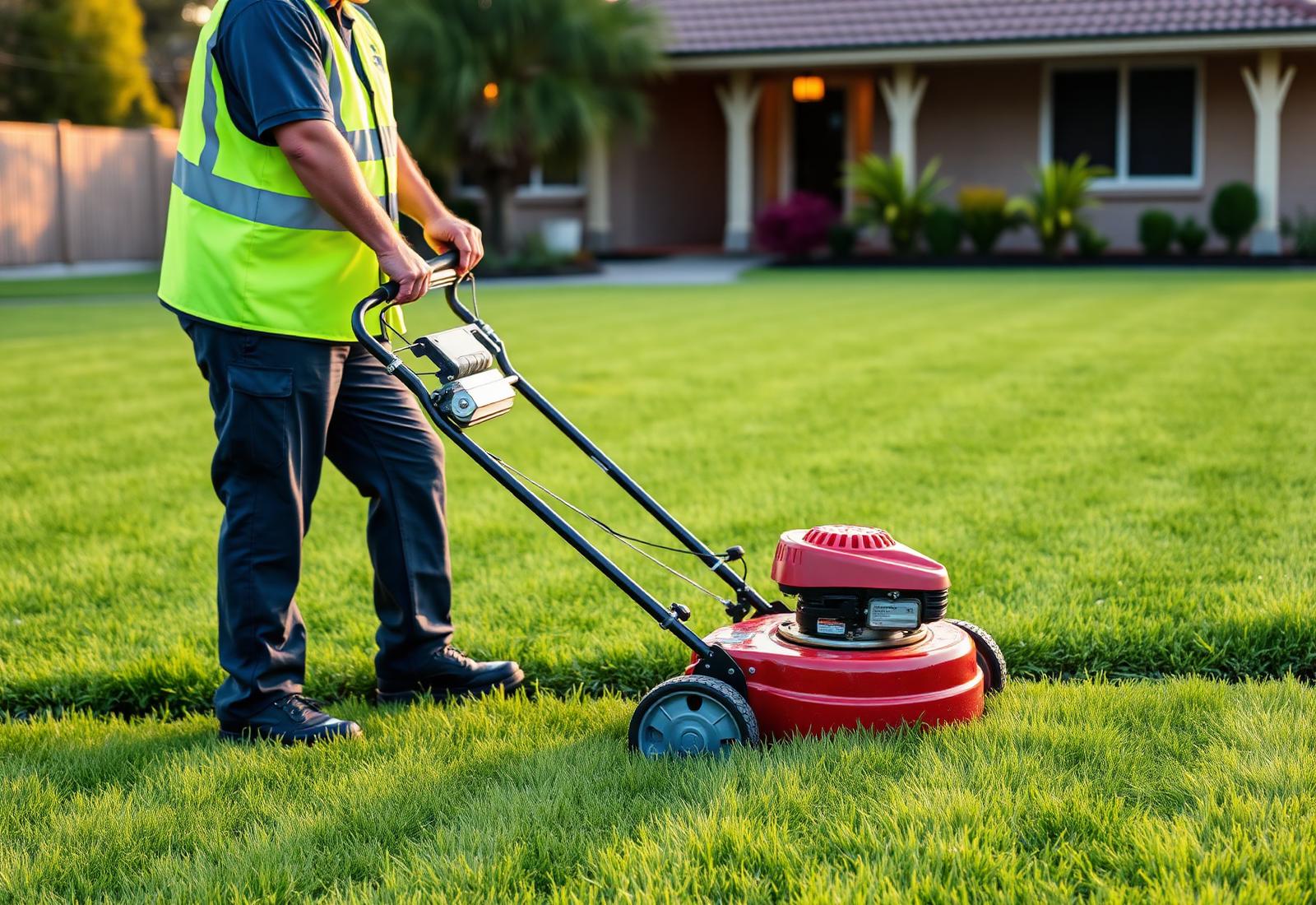 Professional lawn mowing in Brisbane